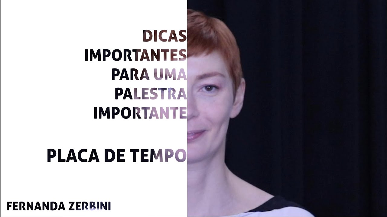 PLACA DE TEMPO | DICAS IMPORTANTES PARA UMA PALESTRA IMPORTANTE ...