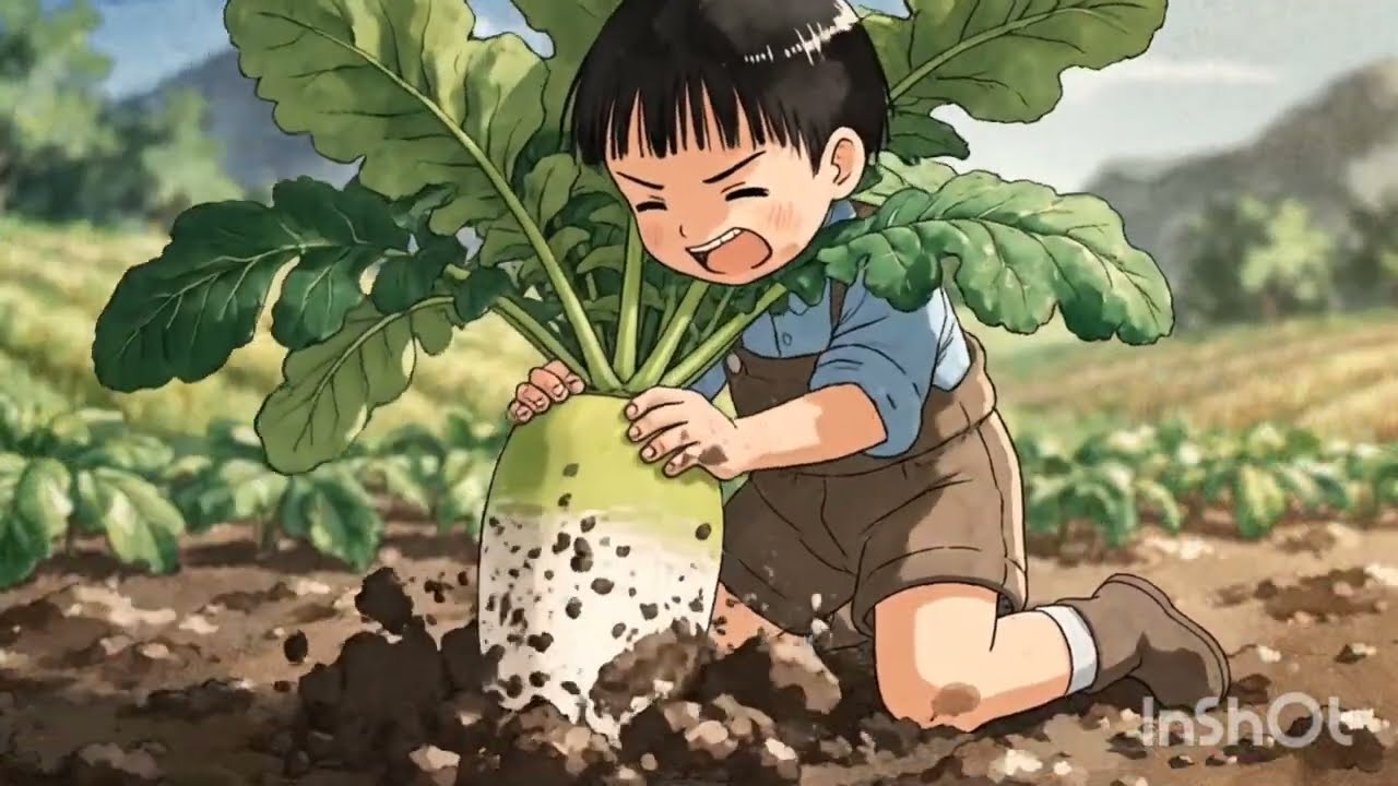 Morning Harvest in a Quiet Japanese Village 🌿 | Studio Ghibli Watercolor Aesthetic”