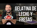 Cómo hacer Gelatina de Leche y Fresas en minutos | Receta Fácil