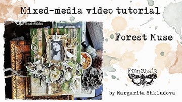 Forest Muse mixed media canvas by Margarita Shkludova