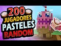 👉 Hice que 200 Jugadores Hicieran PASTELES y pasa algo al FINAL...