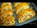 Nazook walnut rolled sweet pastry recipe