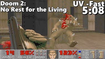 Doom 2: No Rest for the Living MAP01: "The Earth Base" UV -Fast in 5:08