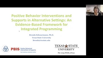 SCTG Webinar May 2021: PBIS in Alternative Settings