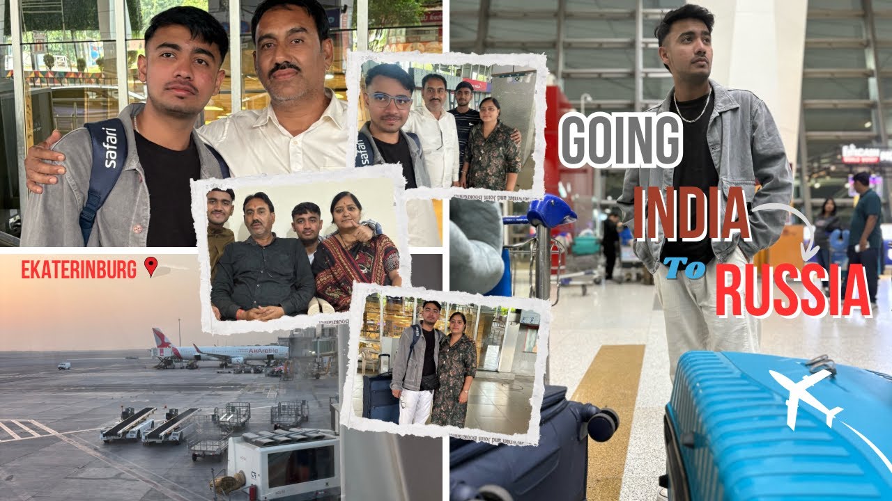 Travelling INDIA (Delhi) 🇮🇳 TO RUSSIA 🇷🇺 (Yekaterinburg📍) #india #travel #russia #vlog #yt  #mbbs  