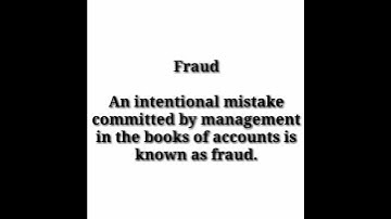 Error and Fraud #error #fraud #audit #auditing #ppsc #fpsc #subscribetomychannel