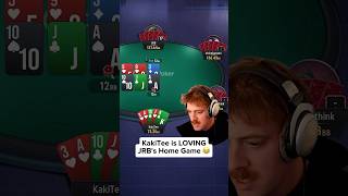 KakiTee Runs HOT In JRB’s Home Game 🔥 #poker #highstakespoker #viral