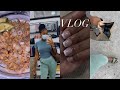 VLOGTOBER: SALMON BOWL RECIPE FROM TIKTOK, NEW NAILS, ERRANDS+ MORE