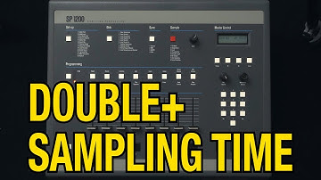 DOUBLE your Sampling time on the Emu or Rossum SP1200