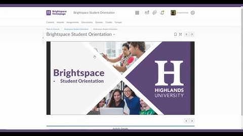 How to Complete the Brightspace Student Orientation