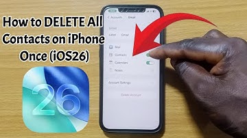 How to DELETE All Contacts on iPhone Once iOS26