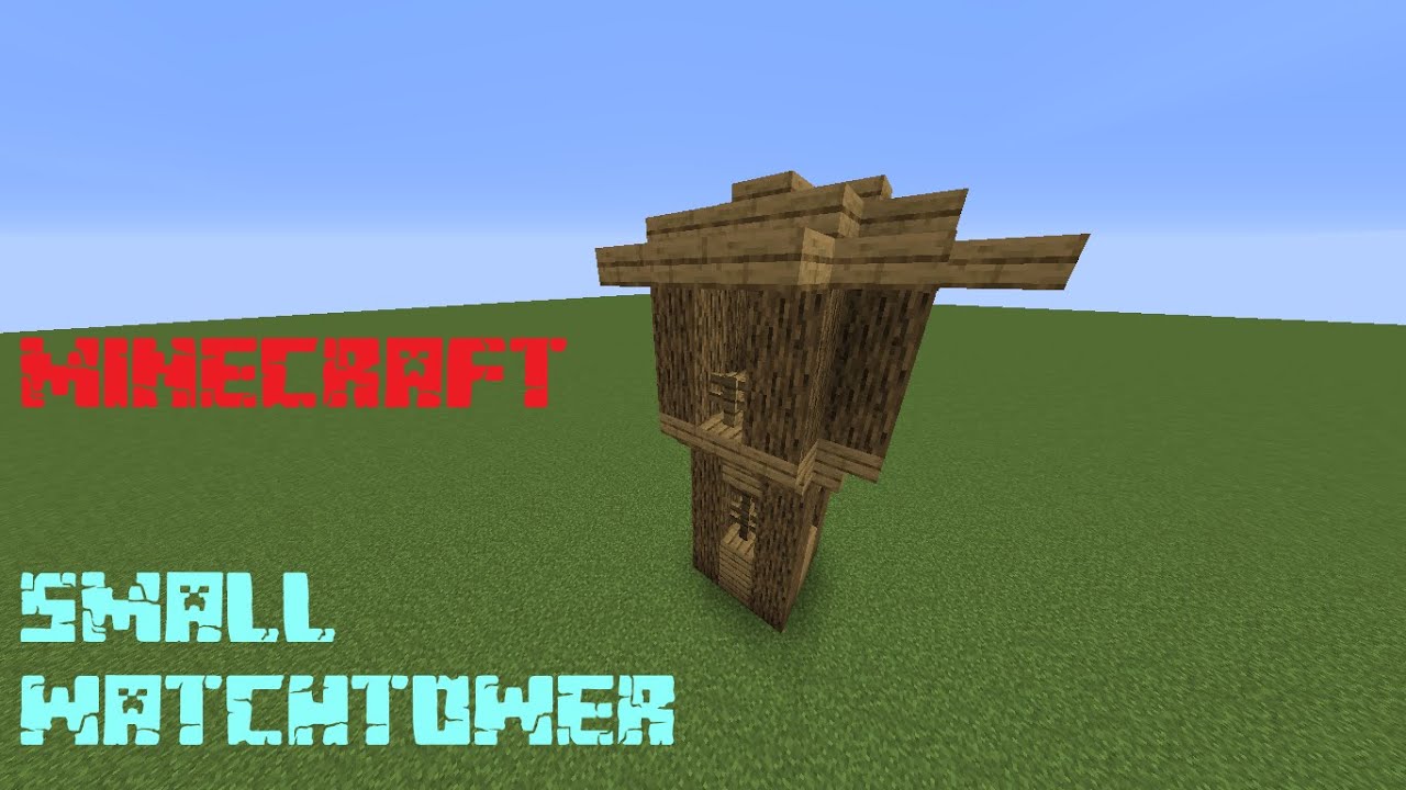 How to build a watchtower in mincraft : Build School || Defence - YouTube