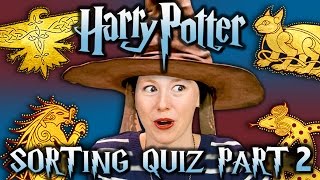 SORTING HAT QUIZ #2 - HARRY POTTER ILVERMORNY HOUSES (React Special)