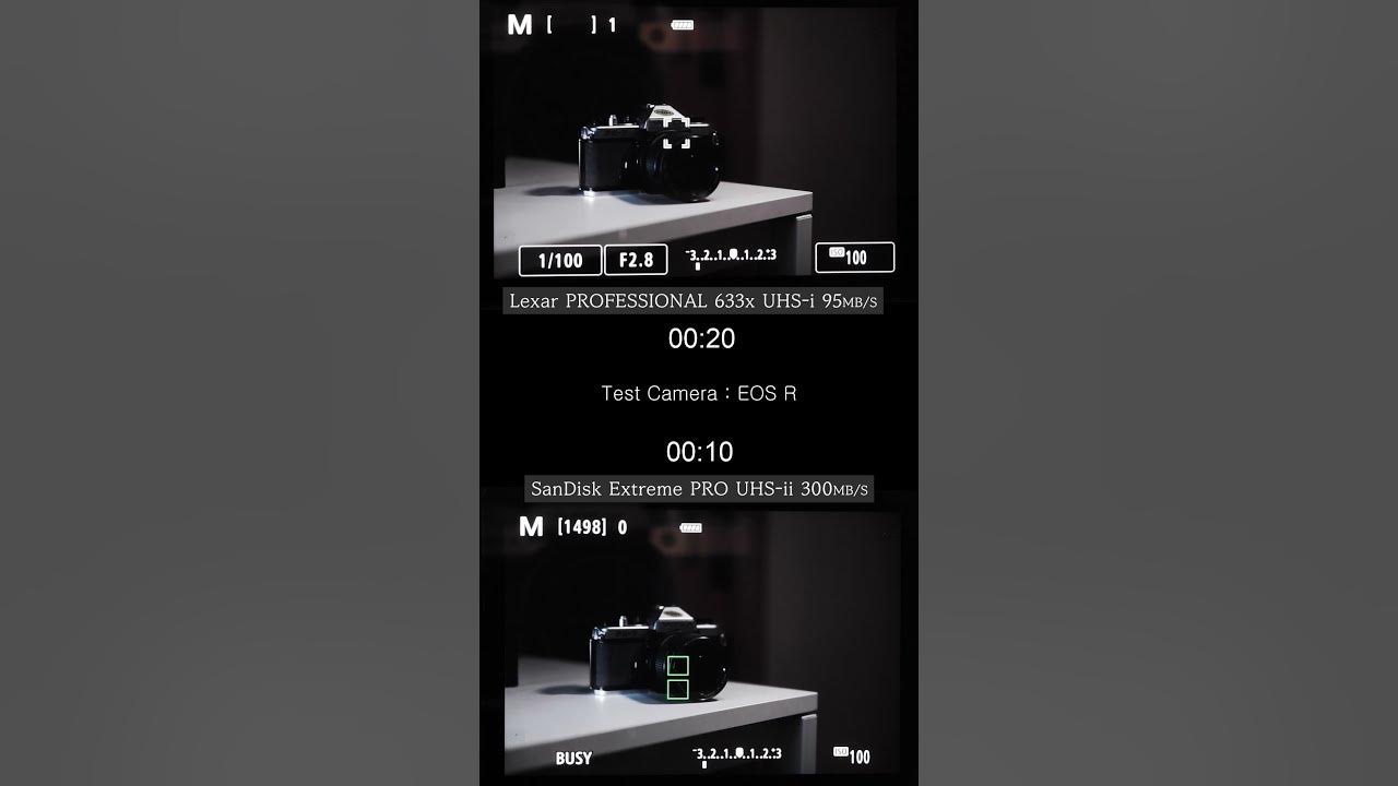 UHSii vs UHSi 버퍼 클리어 테스트 (Camera EOS R)shorts YouTube