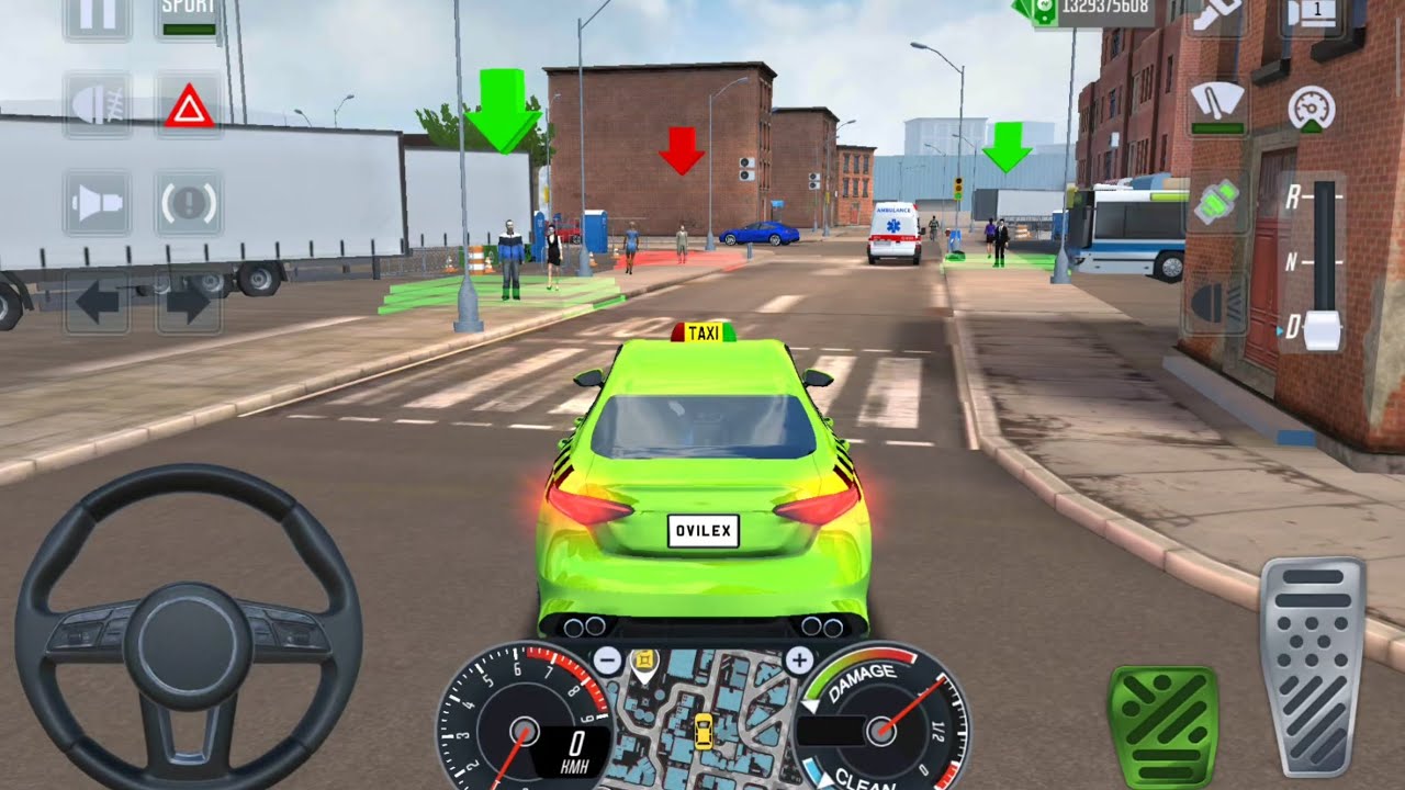 City Taxi Sim 3D - Realistic Car Driving Games Android iOS Gameplay #66