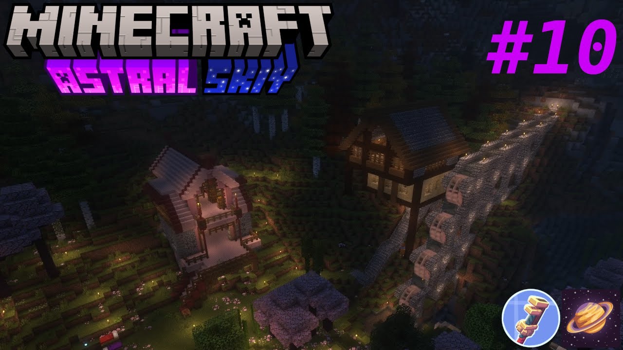 Minecraft: Astral Skiy #10 - Building a watermill