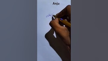 Anju name signature #style #trending #youtube #shorts #signature