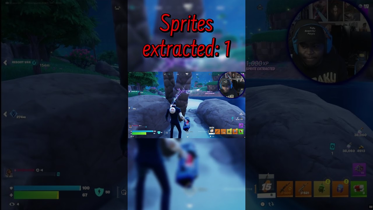 Sprite hunting gone wrong with GloD83 #fortnite #sprites #shorts #bevans1221