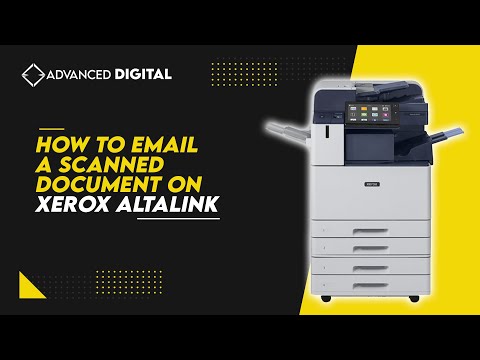 How To Email Scanned Document On Xerox AltaLink