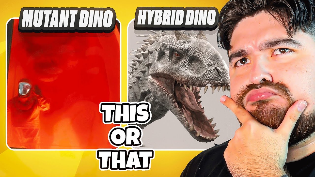 Mutant Dinosaur or Hybrid Dinosaur? (This or That)
