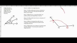 Angle Bisector, Construction, Supplementary, Complementary part 2/2