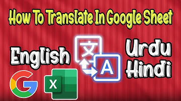 Google Translation In Excel/Google Sheet English To Urdu/Hindi | Advance Excel