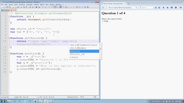 javascript adding a radio button to innerHTML (quiz: part 3) in Hindi