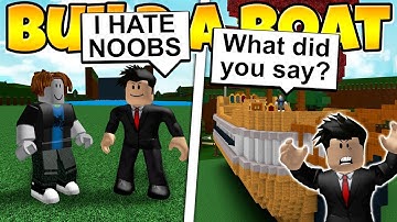 NOOB DISGUISE TROLLING He thought I was Noob untill I did this! Build a Boat