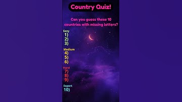 Guess the 10 countries by their missing letters!