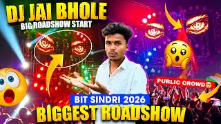 Dj Jai Bhole हनुमान जयंती Sindri 2026 Big Roadshow Public Crowd 😱 Night Show 🔥