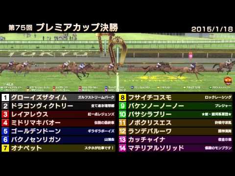 StarHorse3 第75回プレミアカップ決勝 -2015/01/18-
