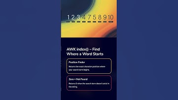 📍 AWK index() Function | Find Word Position in Line | Durga Sir Explains