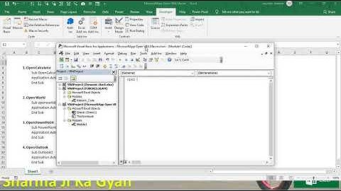 How to Open Calculator using Excel VBA Code || MicrosoftApp VBA