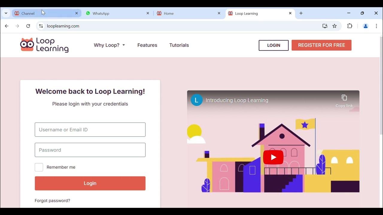 Loop Learning Tutorial For Parents And Students - PIS Nashik (ICSE ...