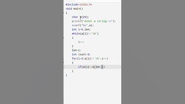 ✅ Check if a String is a Palindrome in C | Simple Logic Explained!