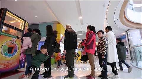 orange juice vending machine using spot showing