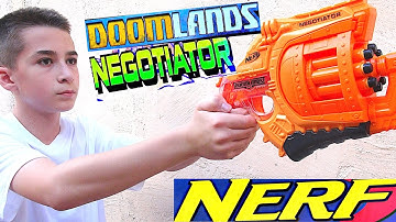 Nerf Doomlands 2169 Negotiator Blaster with Robert-Andre!