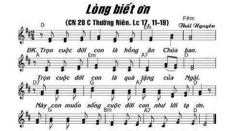 TẬP HÁT : CN 28C LÒNG BIẾT ƠN ( LM THÁI NGUYÊN )