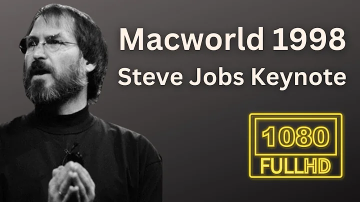 Steve Jobs Full Keynote Macworld 1998 in San Francisco - Enhanced Audio 1080p