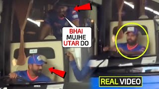 Hardik Pandya scared when Rohit Sharma started driving Mumbai Indians bus to Wankhede for MI vs CSK