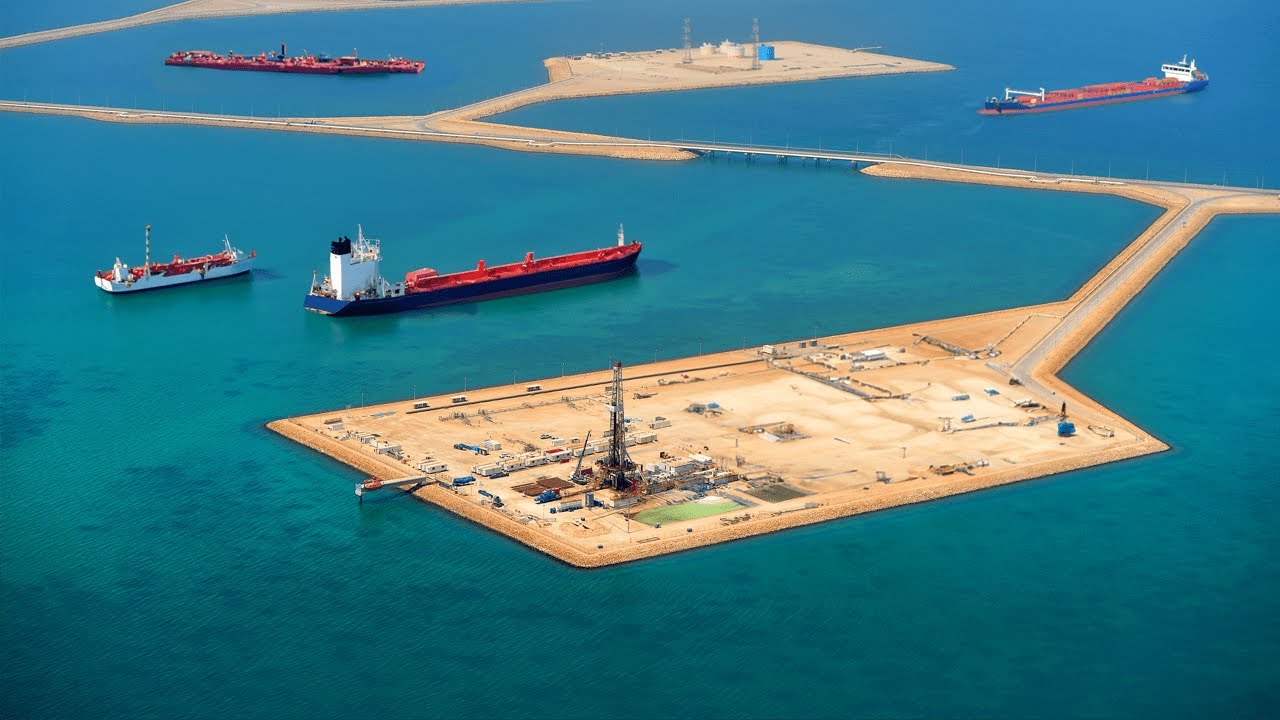 As Primeiras Ilhas Petrolíferas Construidas no meio do Mar