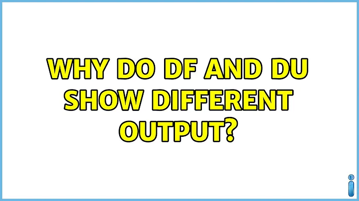 Ubuntu: Why do df and du show different output? (2 Solutions!!)