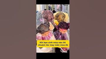 BẠN SINH MÙA NÀO THÌ NHUỘM TÓC MAY MẮN CỦA MÙA ĐÓ #genz #lamdep #beauty #makeup #trangdiem