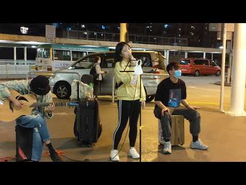 隔離 - Jace Chan 陳凱詠 (Cover by Kit Ying x Tsz Pok) @旺角東站B出口 Busking (2020.10.25)