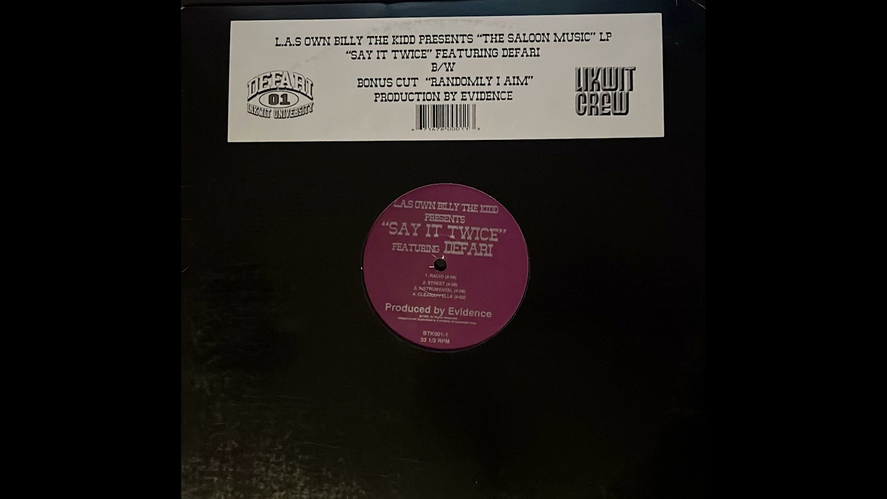 L.A.S OWN BILLY THE KID "Say It Twice" ft. DEFARI