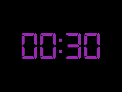 30 Seconds Countdown Violet Black Screen No Copyright