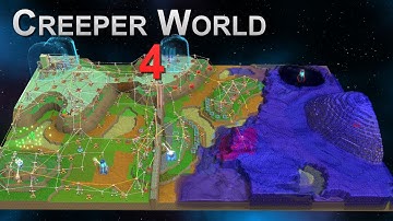 The wall | Pac The Humans ep1 | WaddlesTNT | Creeper World 4 Gameplay