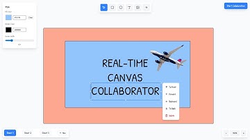 105. Real-Time Canvas Collaboration Tool | Online Whiteboard Demo (Live Editing