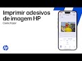 Imprimir e aplicar adesivos HP com imagem | Impressoras HP
