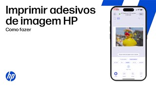 Imprimir e aplicar adesivos HP com imagem | Impressoras HP